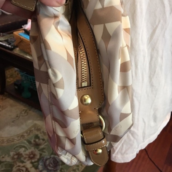 Y2K Coach Signature Cream Mad Large Maggie New Purse Bag Purse - Picture 5 of 8